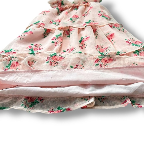 Janie & Jack | Floral Tiered Chiffon Dress (8) 💐 - Picture 5 of 10